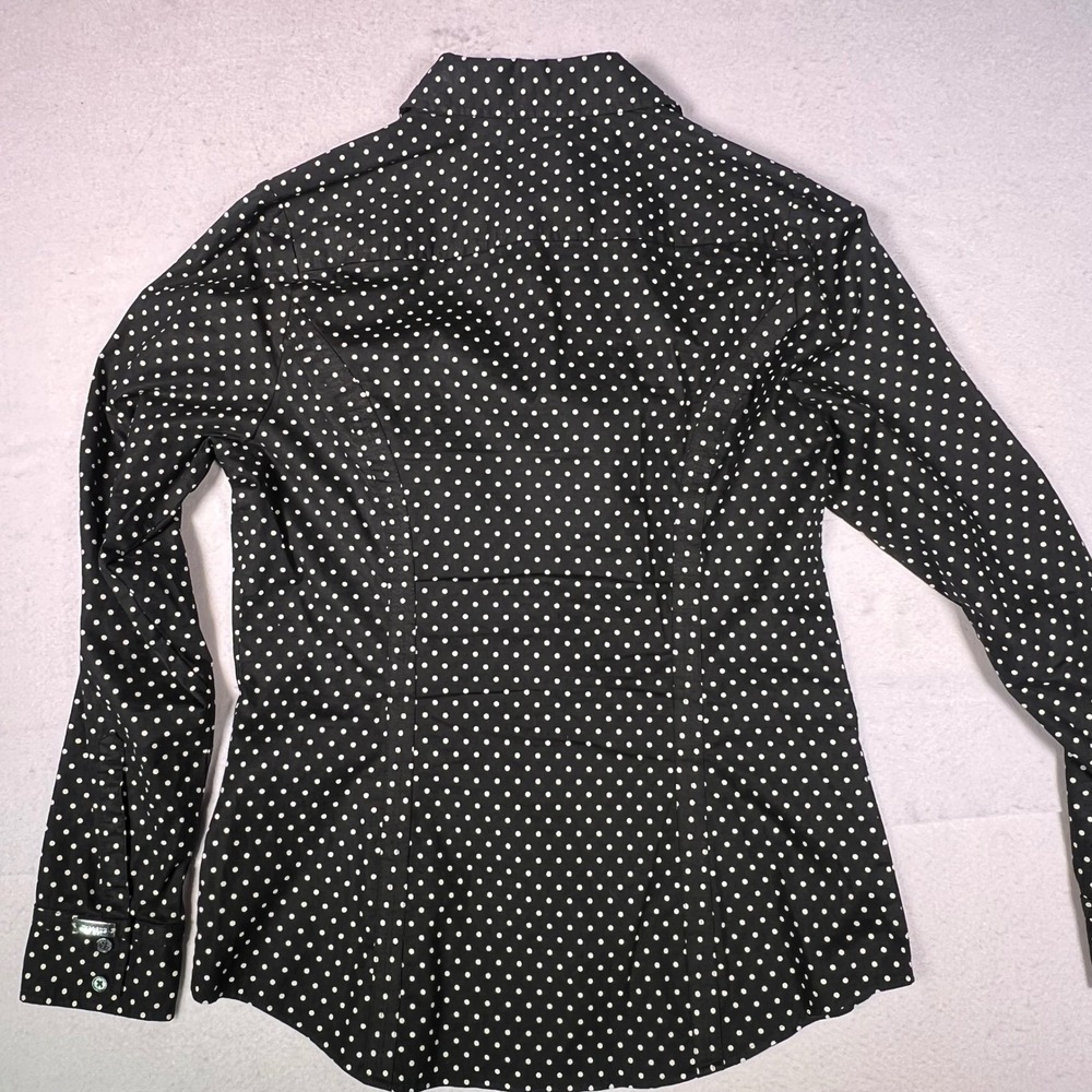 Floreat Embroidered Peplum Blouse Womens 6 Gray Silk Blend Excellent